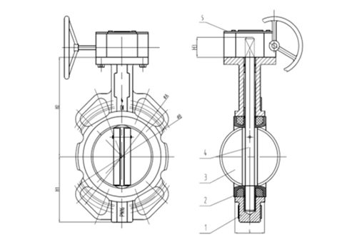 對夾式蝶閥尺寸、厚度