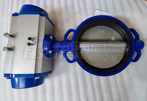 北京某公司采購般德氣動(dòng)對夾蝶閥和刀閘閥